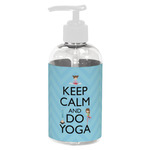 Keep Calm & Do Yoga Plastic Soap / Lotion Dispenser (8 oz - Small - White)