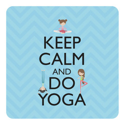 Keep Calm & Do Yoga Square Decal - Small