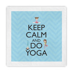 Keep Calm & Do Yoga Standard Decorative Napkins