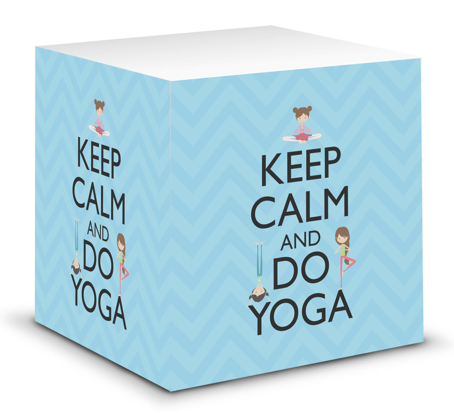 Keep Calm Do Yoga Sticky Note Cube Youcustomizeit