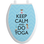 Keep Calm & Do Yoga Toilet Seat Decal - Elongated