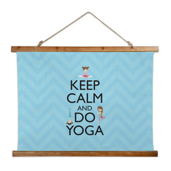 Keep Calm & Do Yoga Wall Hanging Tapestry - Wide