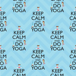 Keep Calm & Do Yoga Wallpaper & Surface Covering (Water Activated 24"x 24" Sample)