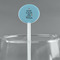 Keep Calm & Do Yoga White Plastic 5.5" Stir Stick - Round - Main