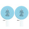 Keep Calm & Do Yoga White Plastic 7" Stir Stick - Double Sided - Round - Front & Back