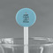 Keep Calm & Do Yoga White Plastic 7" Stir Stick - Round - Main