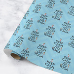 Keep Calm & Do Yoga Wrapping Paper Roll - Medium - Matte