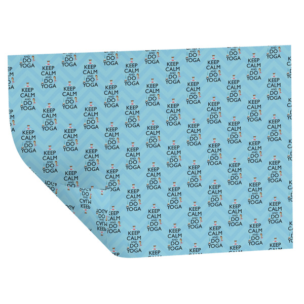 Custom Keep Calm & Do Yoga Wrapping Paper Sheets - Double-Sided - 20" x 28"