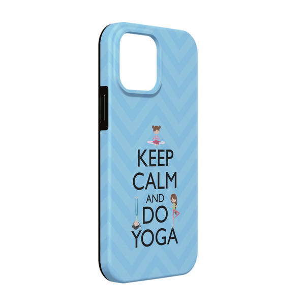 Custom Keep Calm & Do Yoga iPhone Case - Rubber Lined - iPhone 13 Pro