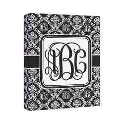 Monogrammed Damask Canvas Print