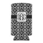 Monogrammed Damask Can Cooler (tall 12 oz)