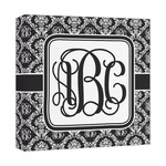 Monogrammed Damask Canvas Print - 12x12