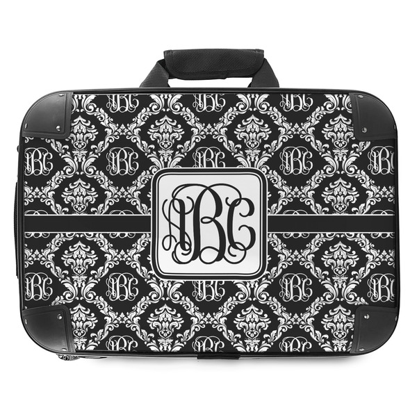 Custom Monogrammed Damask Hard Shell Briefcase - 18"