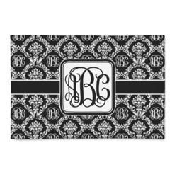 Monogrammed Damask 2' x 3' Indoor Area Rug