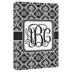 Monogrammed Damask Canvas Print - 20x30