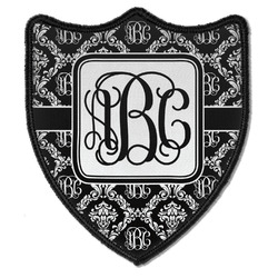 Monogrammed Damask Iron On Shield Patch B