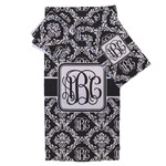 Monogrammed Damask Bath Towel Set - 3 Pcs