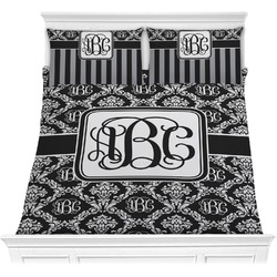 Monogrammed Damask Comforters (Personalized)