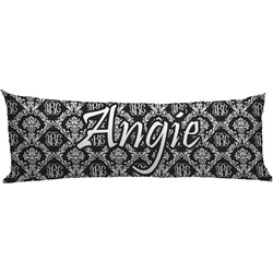 Monogrammed Damask Body Pillow Case (Personalized)