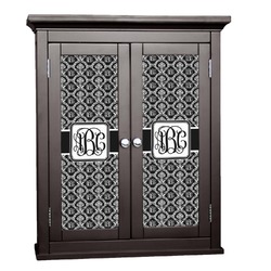Monogrammed Damask Cabinet Decal - Large (Personalized)