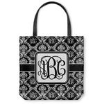 Monogrammed Damask Canvas Tote Bag (Personalized)