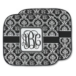 Monogrammed Damask Car Sun Shade - Two Piece