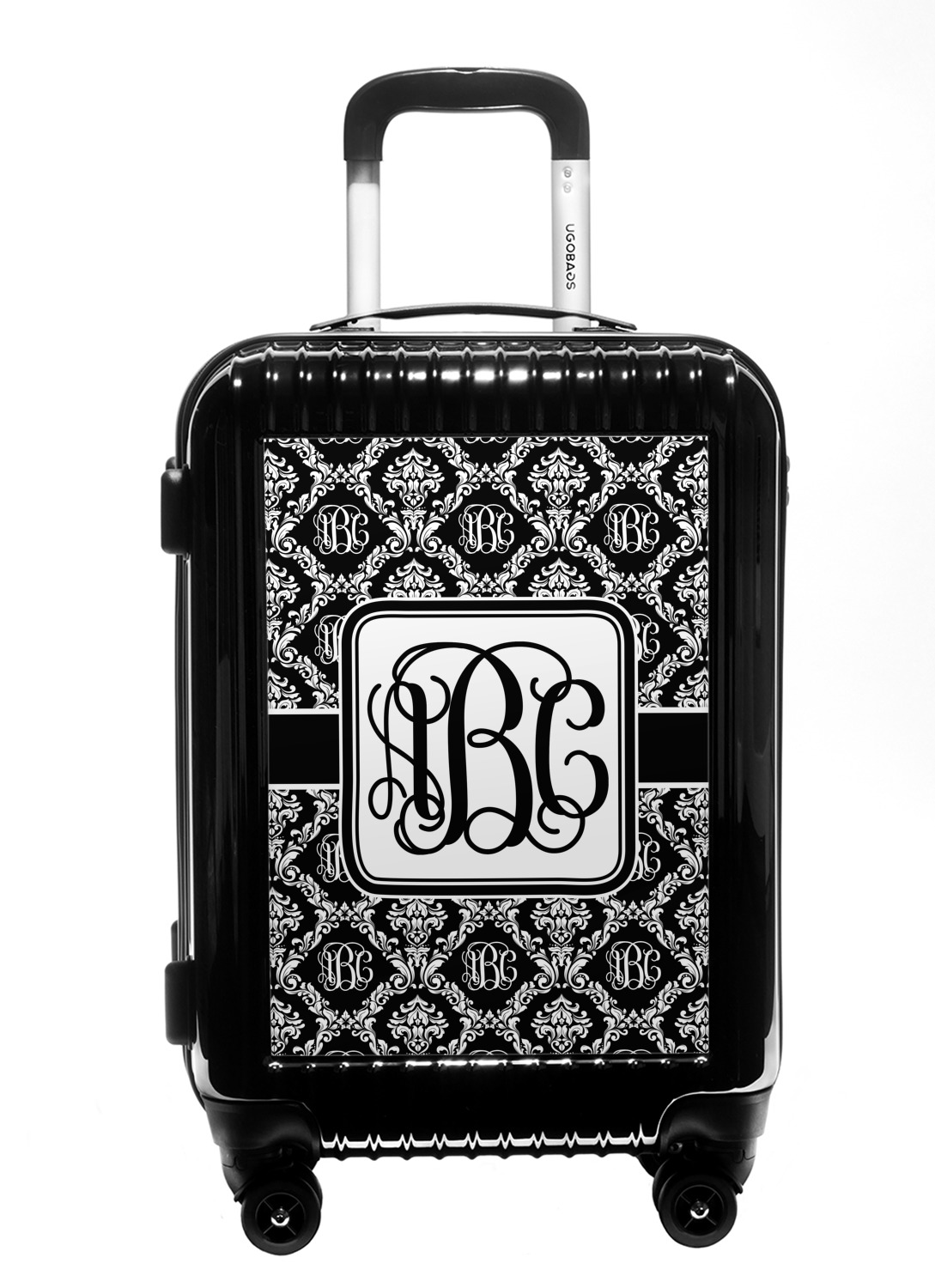 monogrammed hard shell luggage