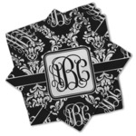 Monogrammed Damask Cloth Cocktail Napkins - Set of 4