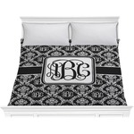 Monogrammed Damask Comforter - King (Personalized)