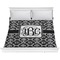 Monogrammed Damask Comforter (King)