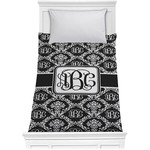 Monogrammed Damask Comforter - Twin (Personalized)