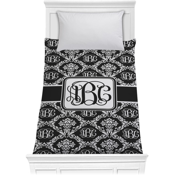 Custom Monogrammed Damask Comforter - Twin XL (Personalized)