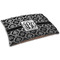 Monogrammed Damask Dog Beds - SMALL