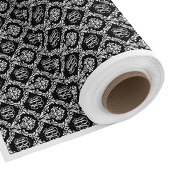 Monogrammed Damask Fabric by the Yard - Spun Polyester Poplin