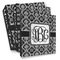 Monogrammed Damask Full Wrap Binders - PARENT/MAIN