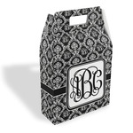 Monogrammed Damask Gable Favor Box