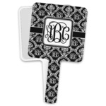 Monogrammed Damask Hand Mirror