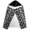 Monogrammed Damask Hooded Towel - Folded