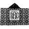 Monogrammed Damask Hooded towel