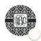 Monogrammed Damask Icing Circle - Small - Front