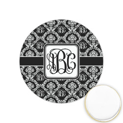 Monogrammed Damask Printed Cookie Topper - 1.25"