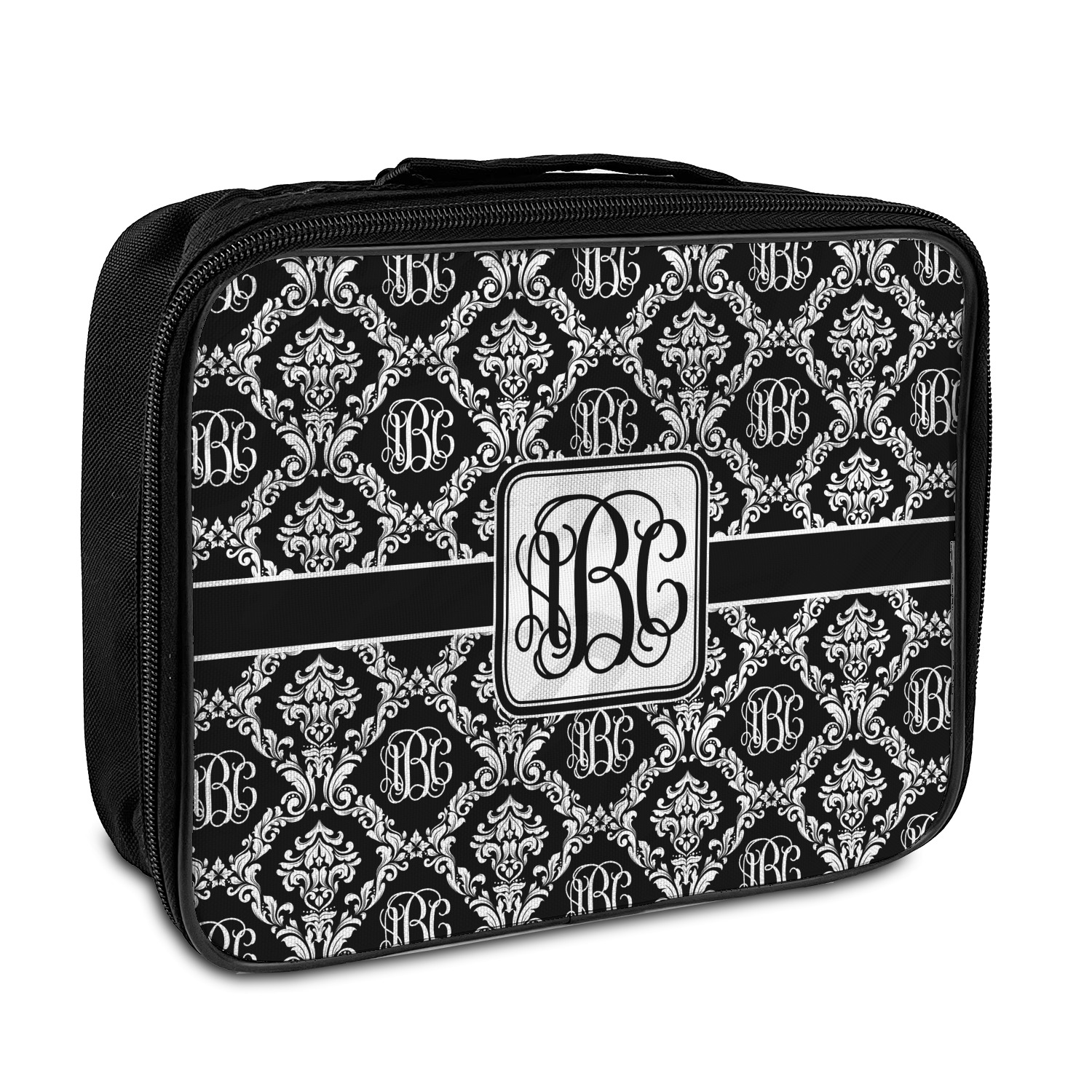 monogrammed insulated lunch bag