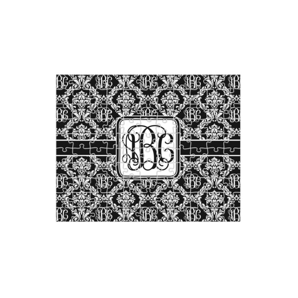 Custom Monogrammed Damask 110 pc Jigsaw Puzzle