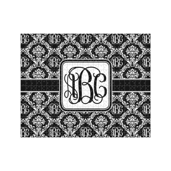 Custom Monogrammed Damask 500 pc Jigsaw Puzzle