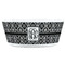 Monogrammed Damask Kids Bowls - FRONT