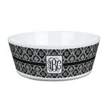 Monogrammed Damask Kid's Bowl