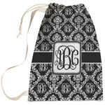 Monogrammed Damask Laundry Bag