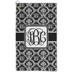 Monogrammed Damask Microfiber Golf Towel - Large