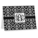 Monogrammed Damask Note cards (Personalized)