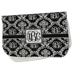 Monogrammed Damask Burp Cloth - Fleece